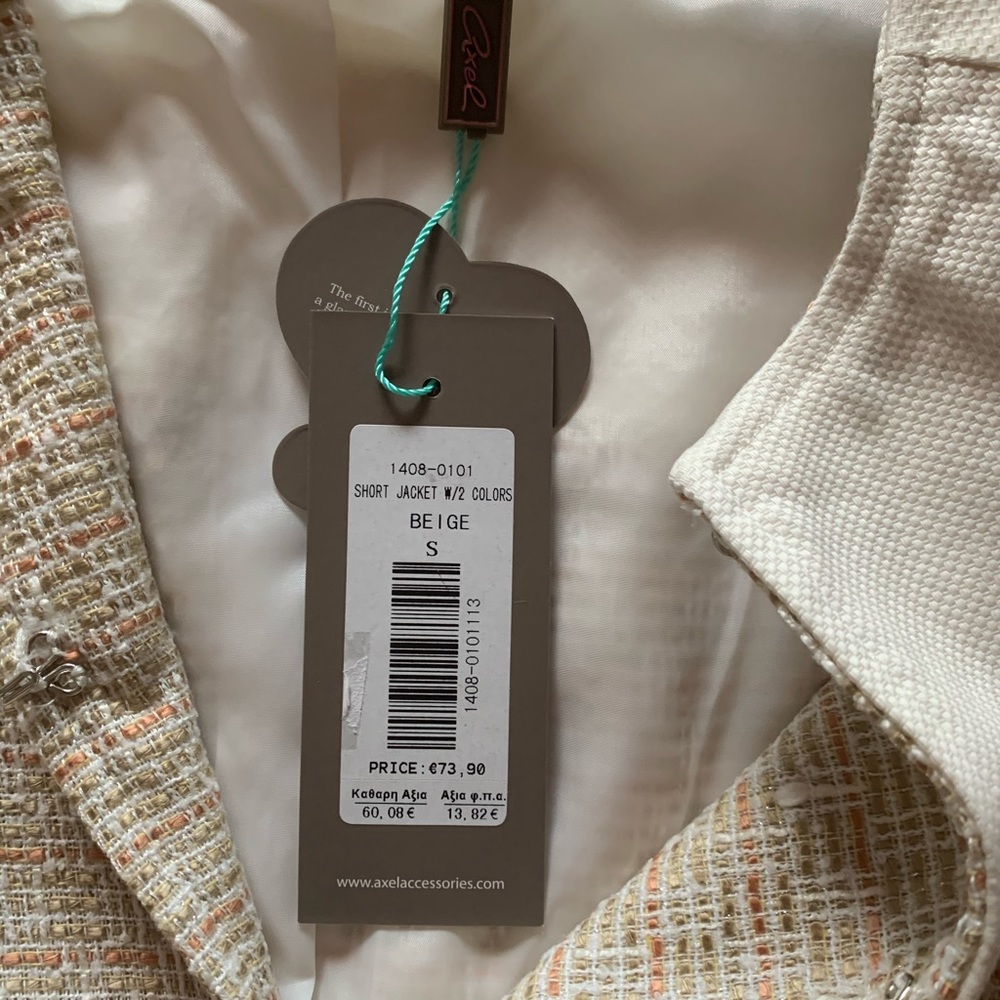 NWT Axel Cropped Color block  Jacket S - Picture 5 of 5